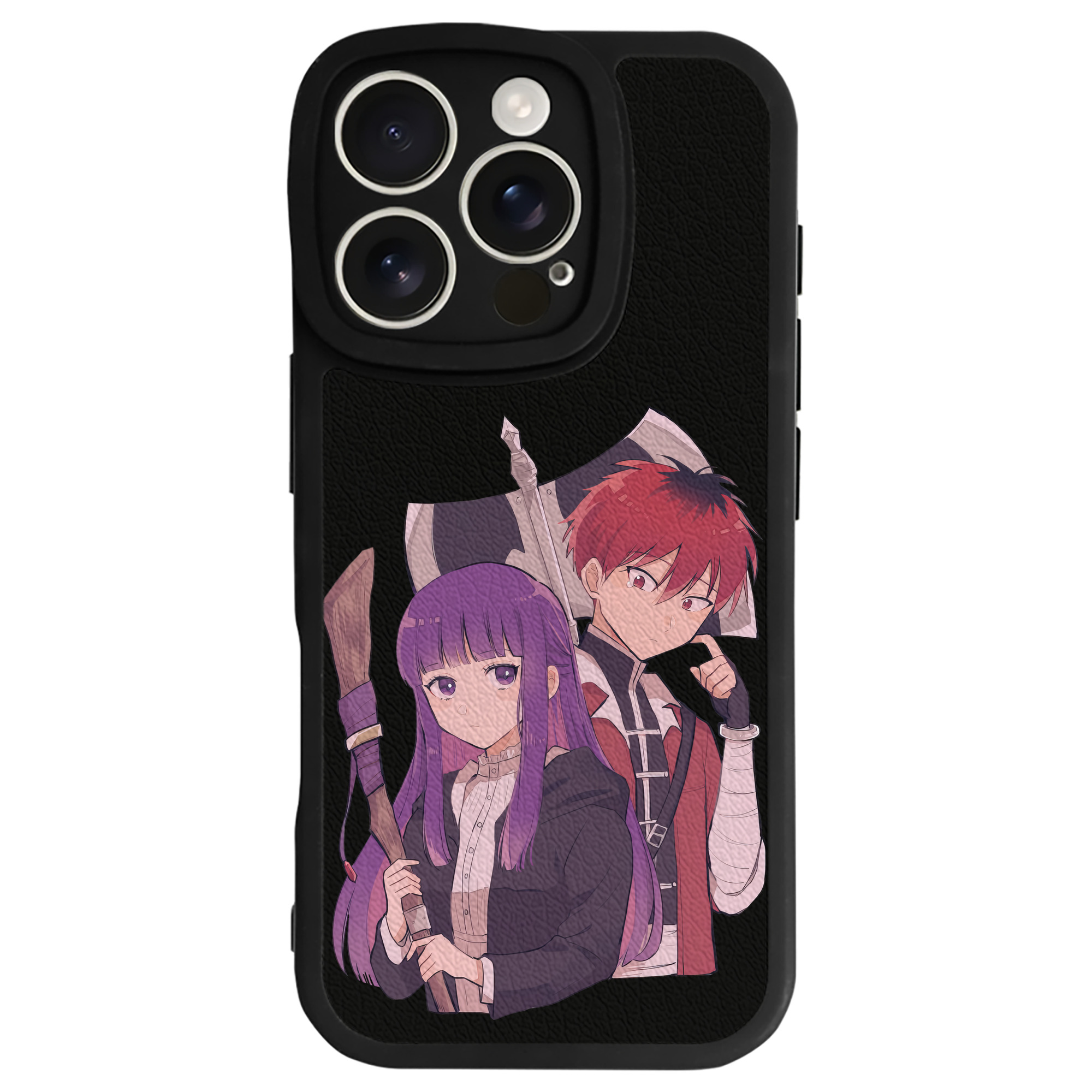 （画像用） 葬送のフリーレン Frieren 【iPhone 16シリーズ対応】シリコンスマホケース（レザー調） 材質：シリコン